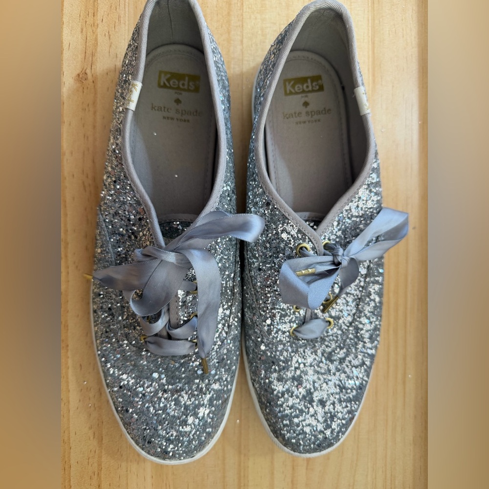 Keds Women's Glitter Sneakers - Silver